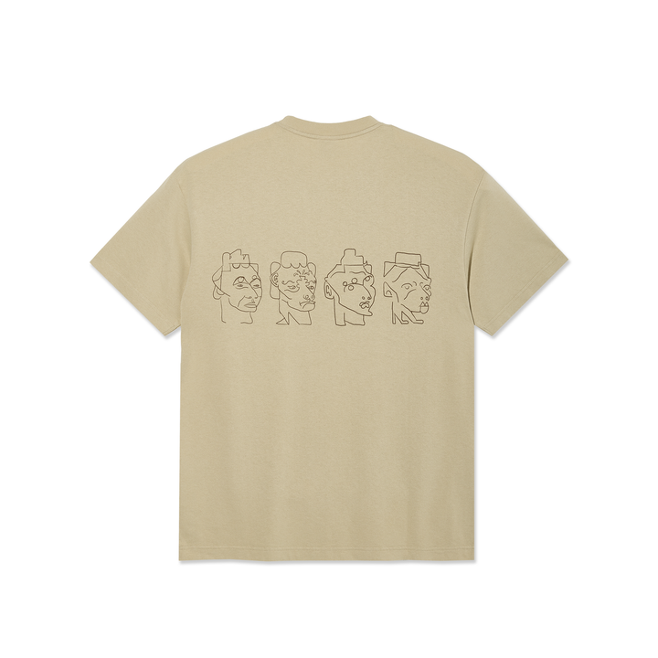 Contrast Tee | 8 Heads - Sand/Brown