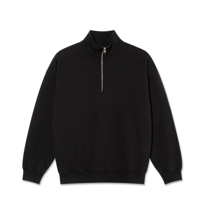 Frankie Half Zip Sweater - Black