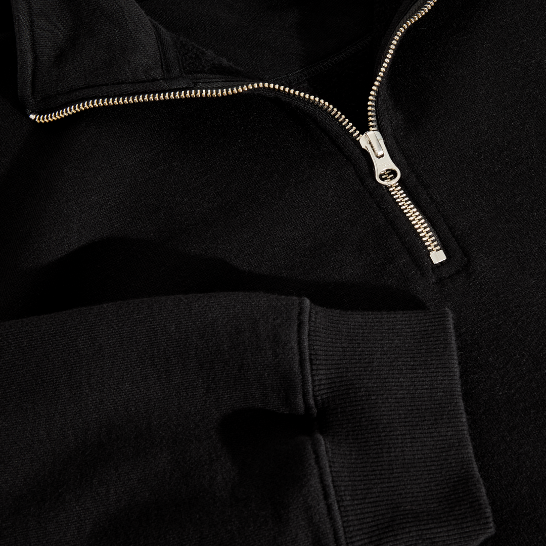 Frankie Half Zip Sweater - Black