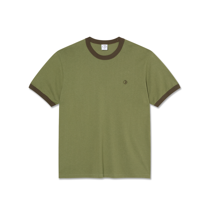 Ringer Tee - Army Green / Brown