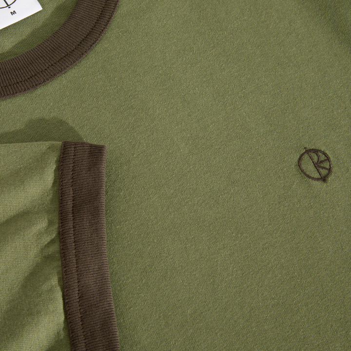 Ringer Tee - Army Green / Brown