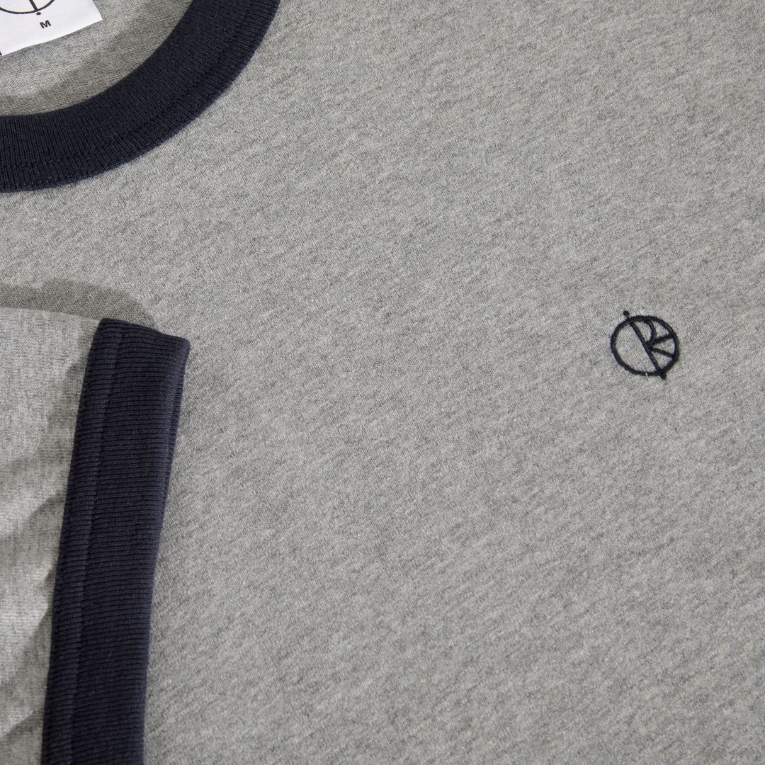 Ringer Tee - Heather Grey / Navy