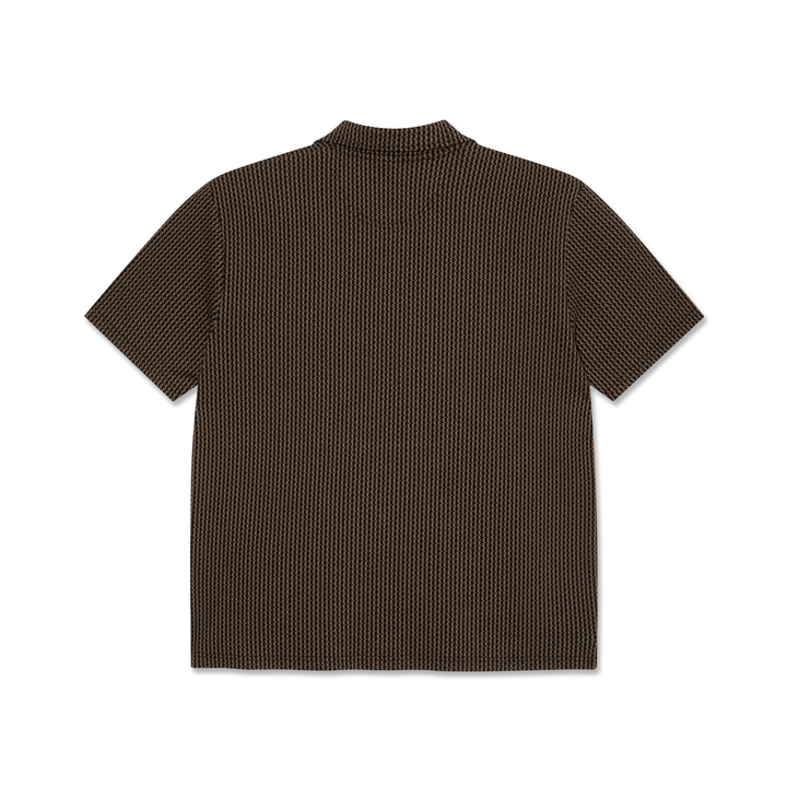 Serge Polo Shirt | Boucle - Brass / Black