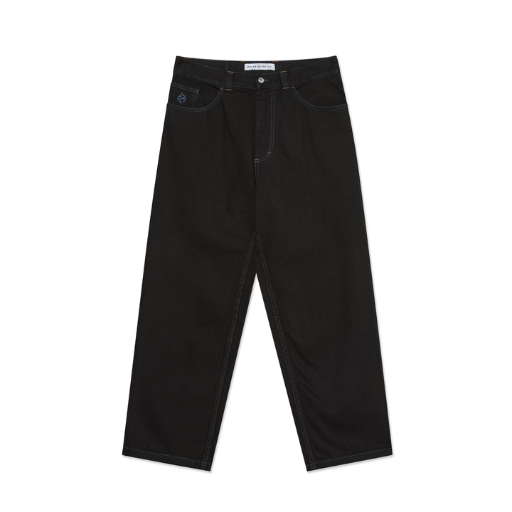 Big Boy Pants - Black/Blue Stitching