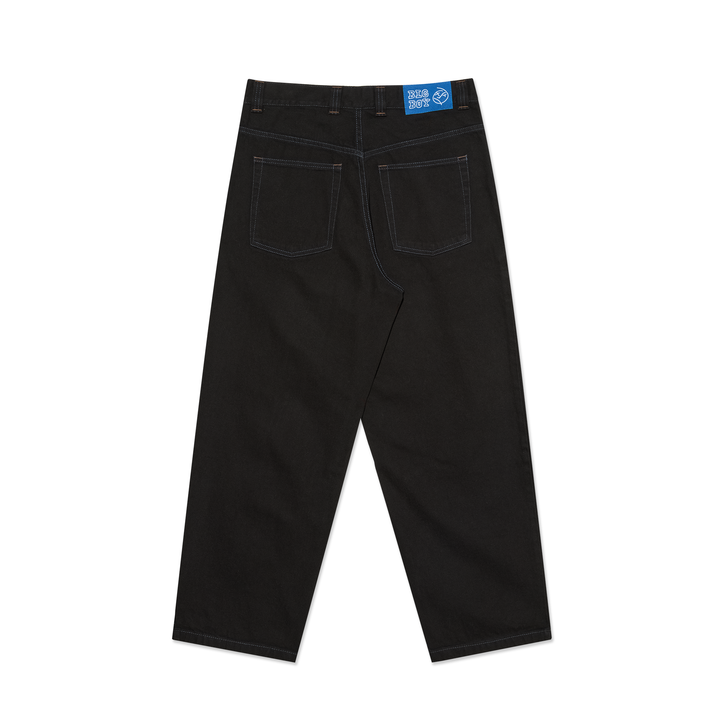 Big Boy Pants - Black/Blue Stitching