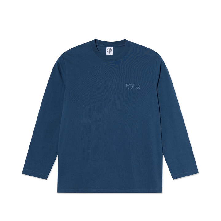 Steve Tee LS | Stroke Logo - Space Blue