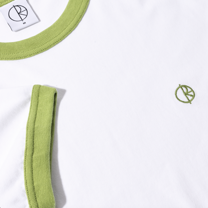 Ringer Tee - White/Peridot