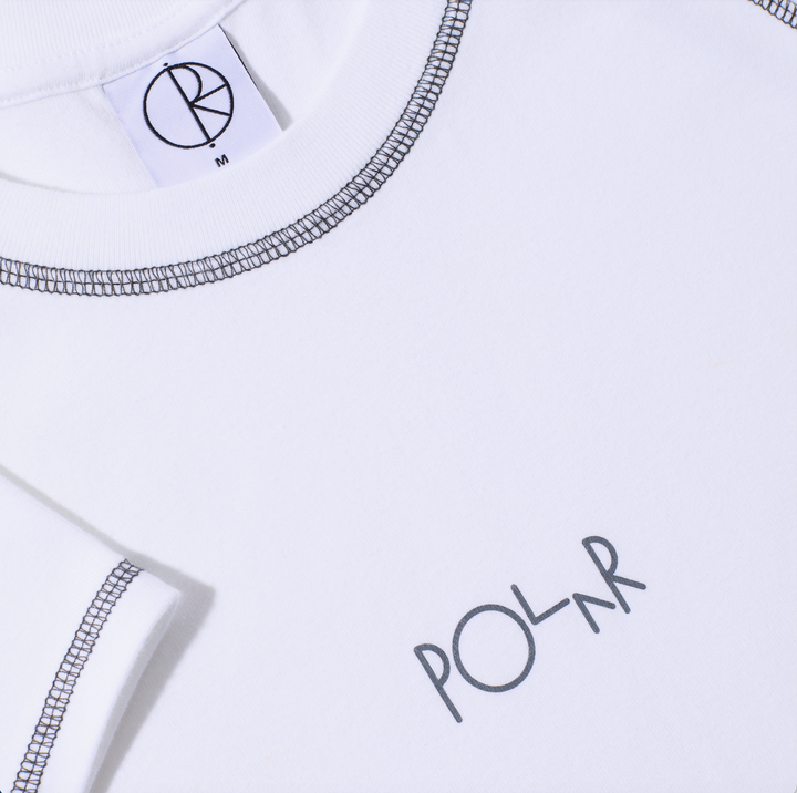 Baby Tee | Script Logo - White/Graphite
