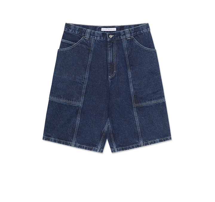 Jiro Shorts - Dark Blue w/ White Stitching