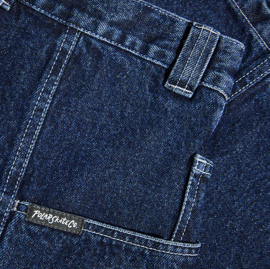 Jiro Shorts - Dark Blue w/ White Stitching