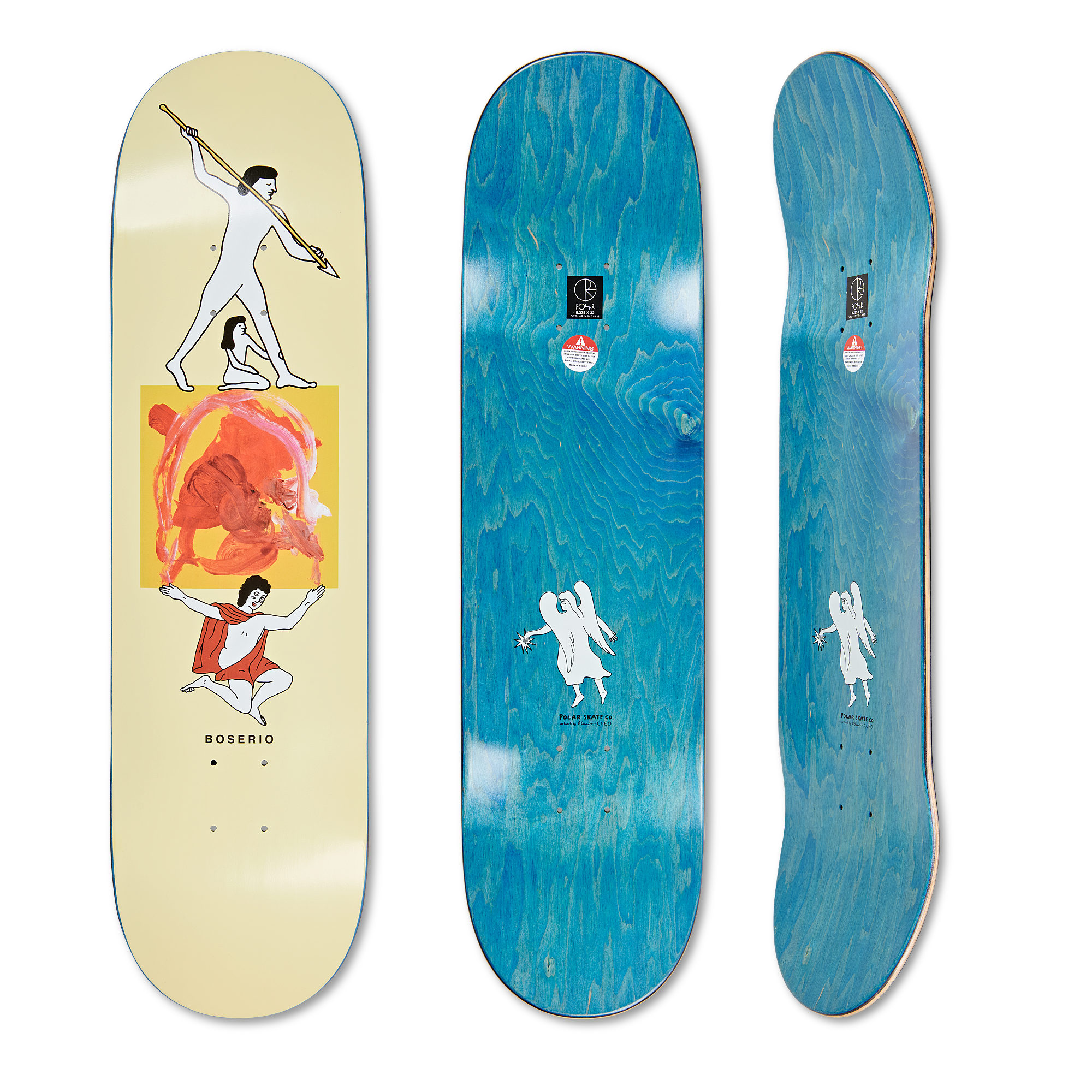 人気！POLAR！8.375 Nick Boserio Polar 8.375 Nick Boserio Cut Out Skateboard Deck Blue – Slam