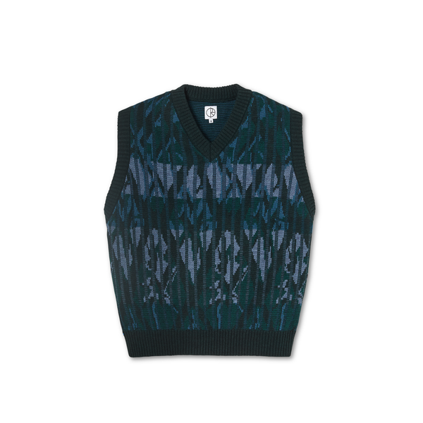 Paul Knit Vest - Dark Green