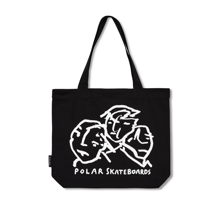 Lunch Doodle Tote Bag - Black