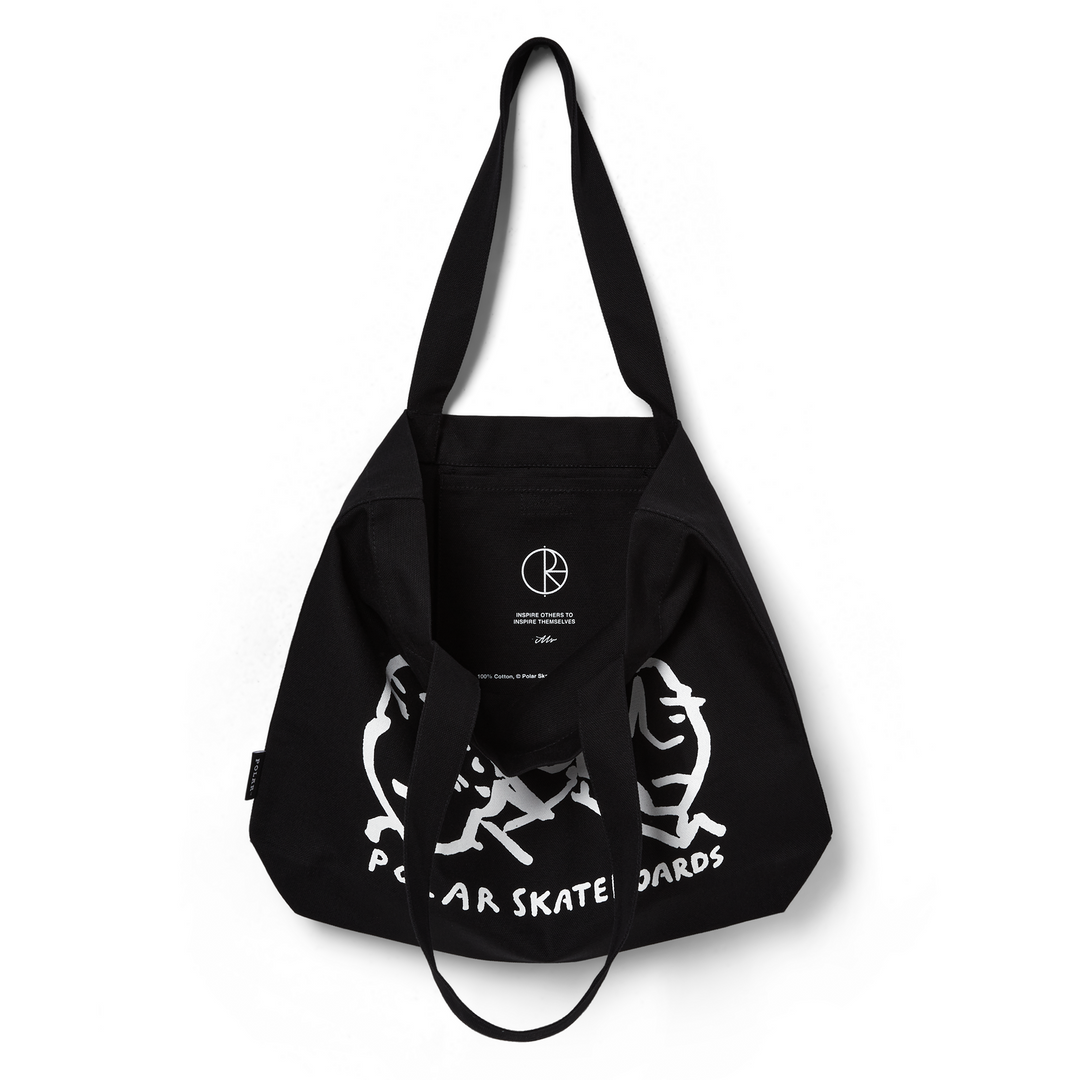 Lunch Doodle Tote Bag - Black