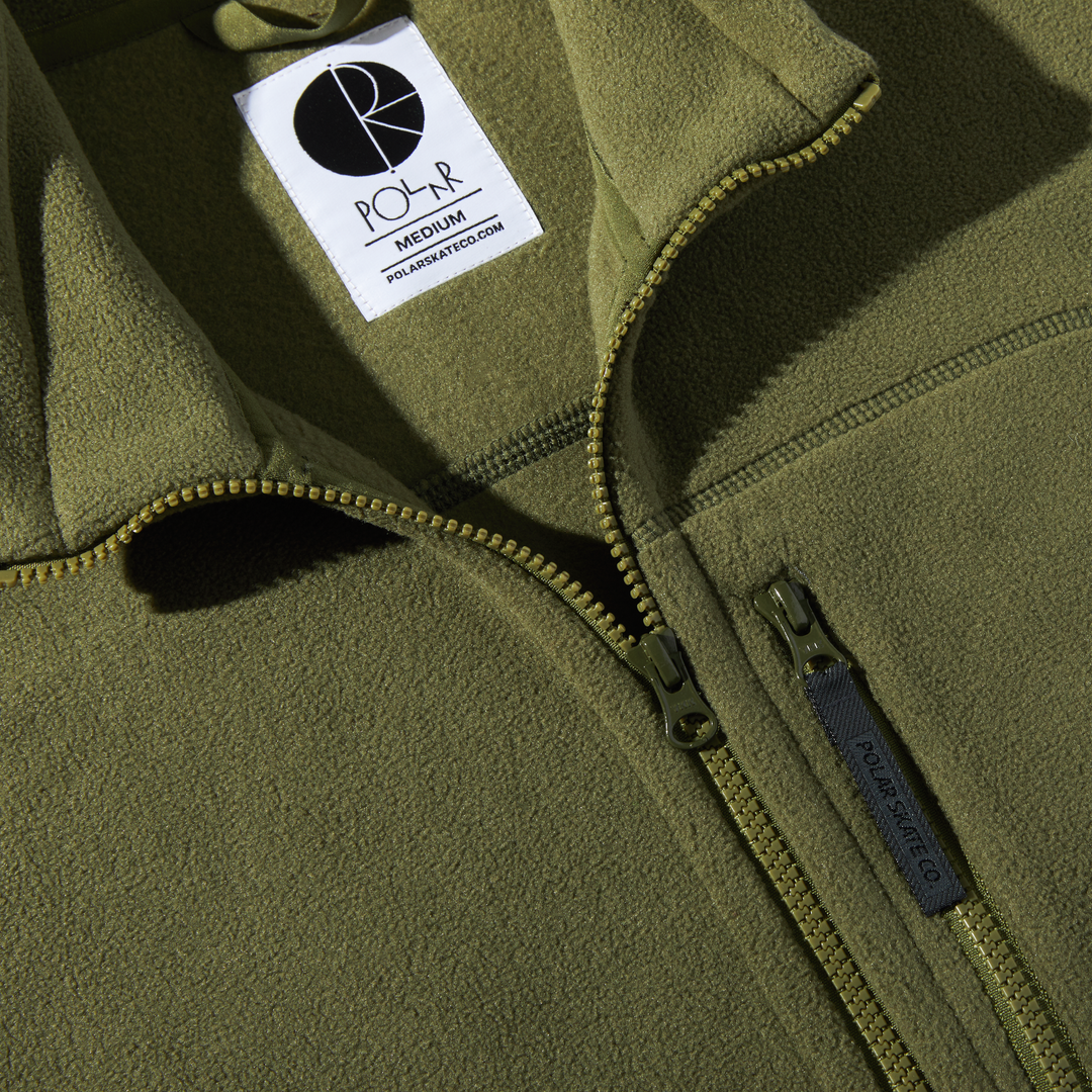 Basic Fleece Vest - Army Green