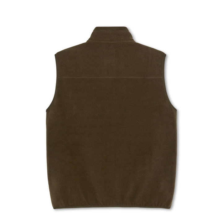 Basic Fleece Vest - Brown