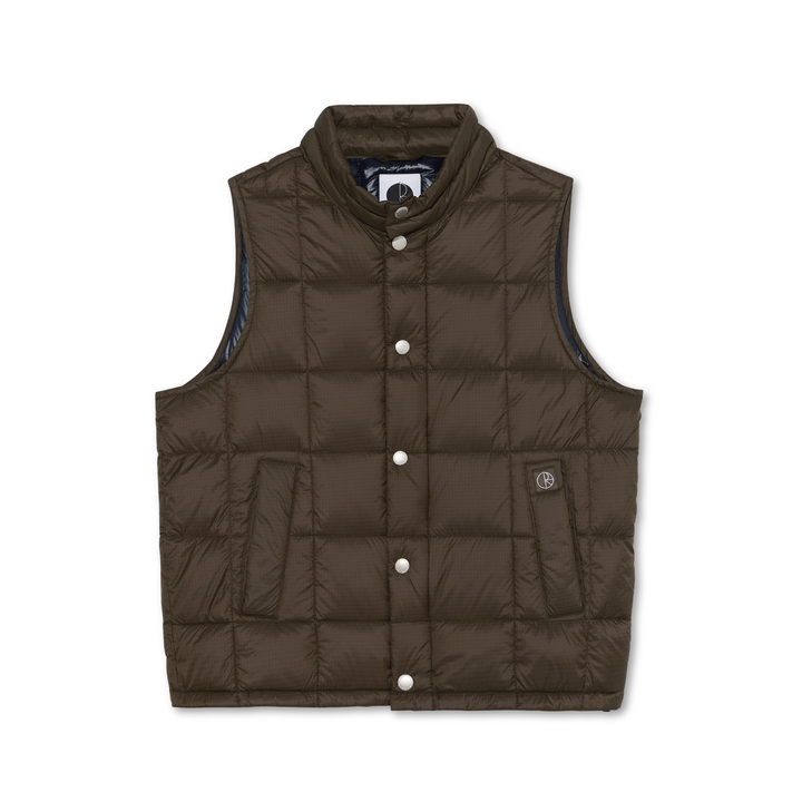 Lightweight Puffer Vest - Brown