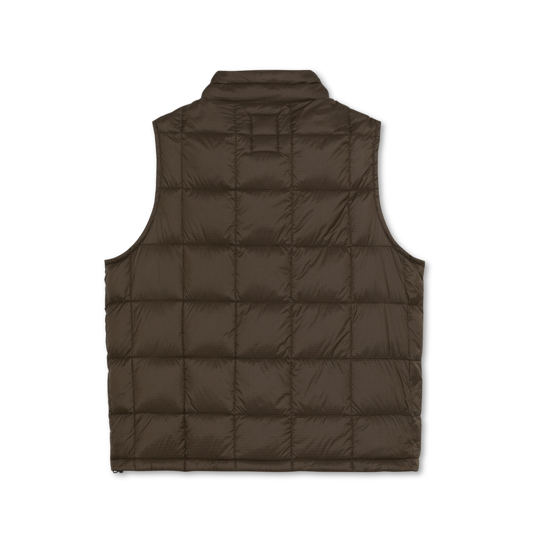 Lightweight Puffer Vest - Brown