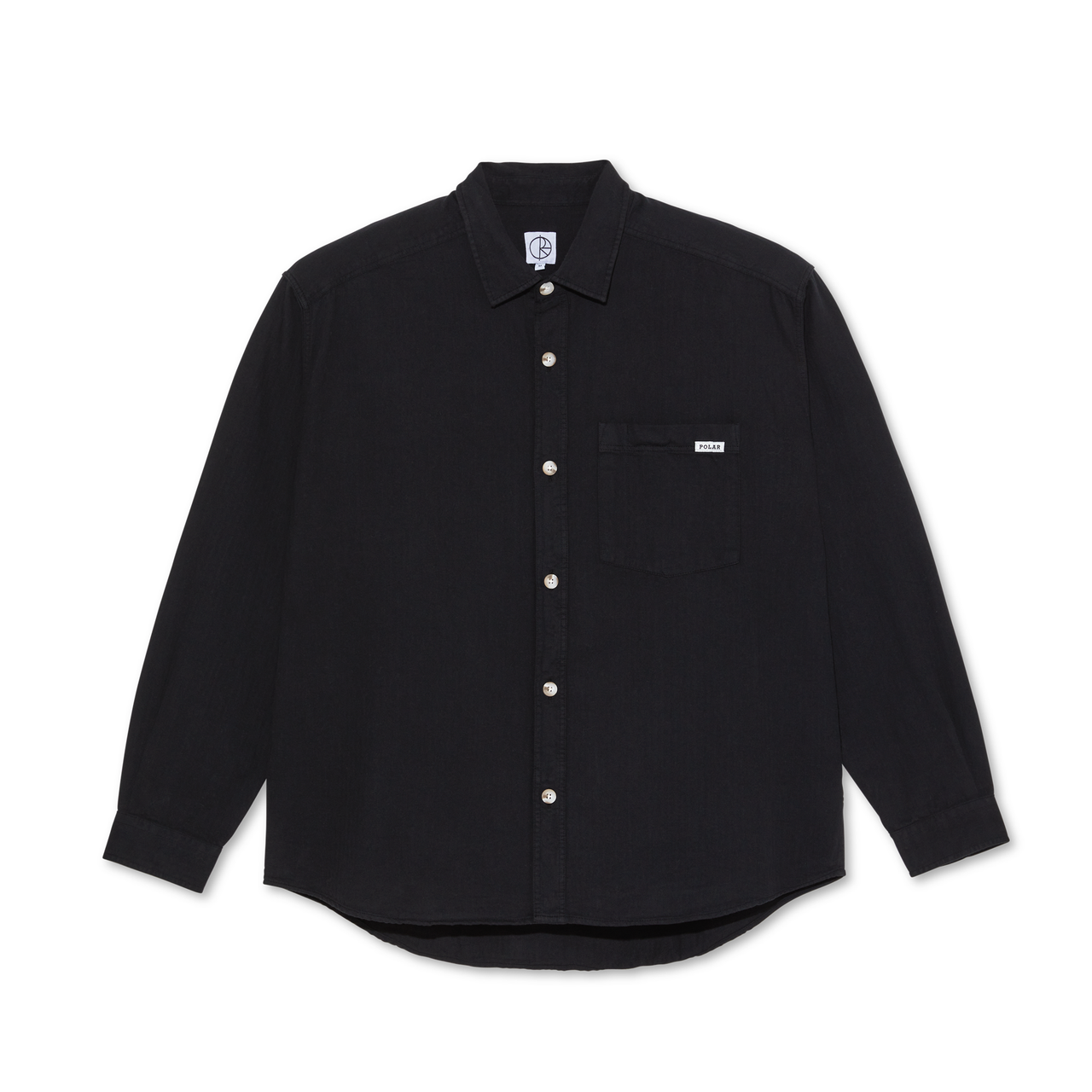 Mitchell LS Shirt | Herringbone - Black