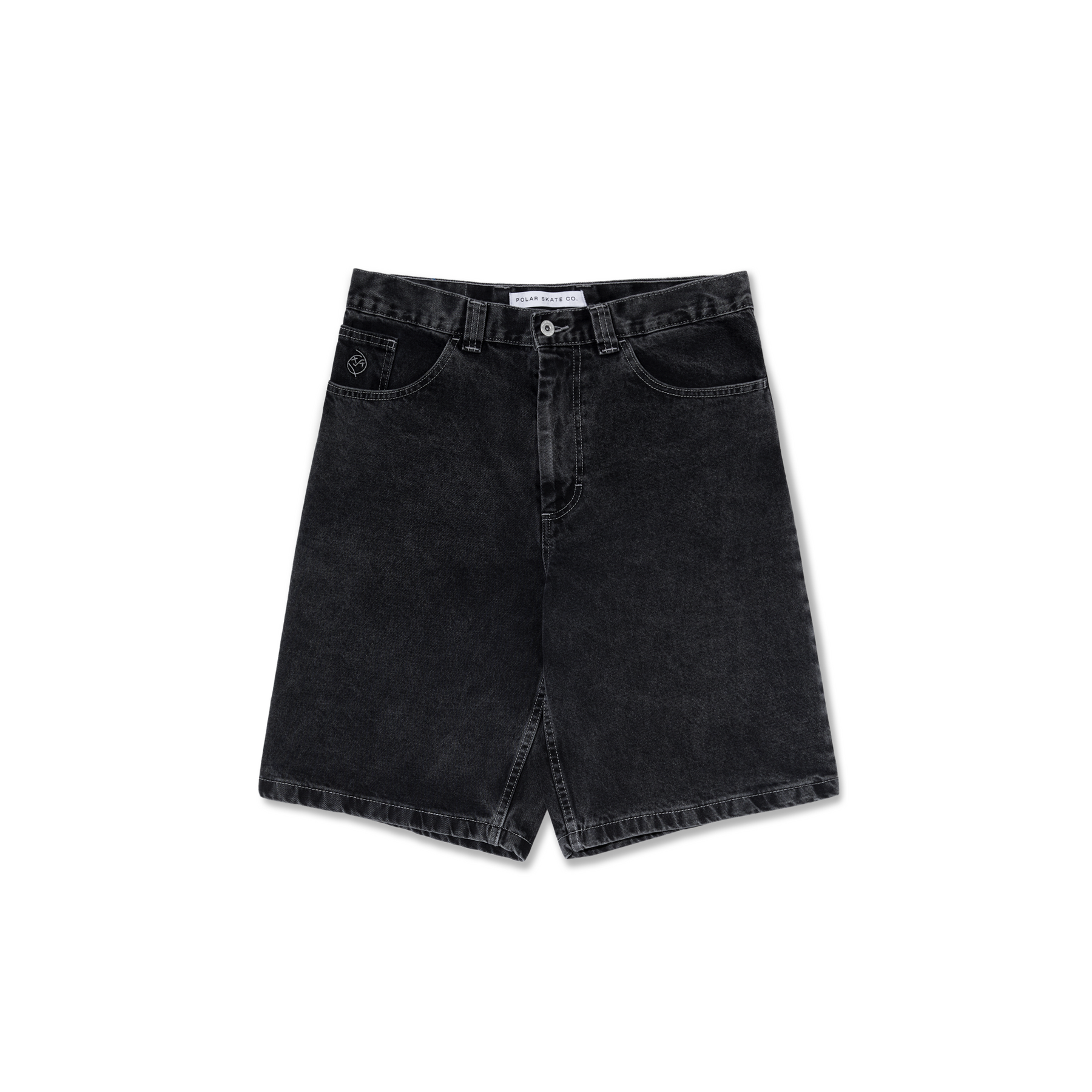 スケートボード polarskate bigboy black S Big Boy Shorts - Silver Black – Polar Skate Co.