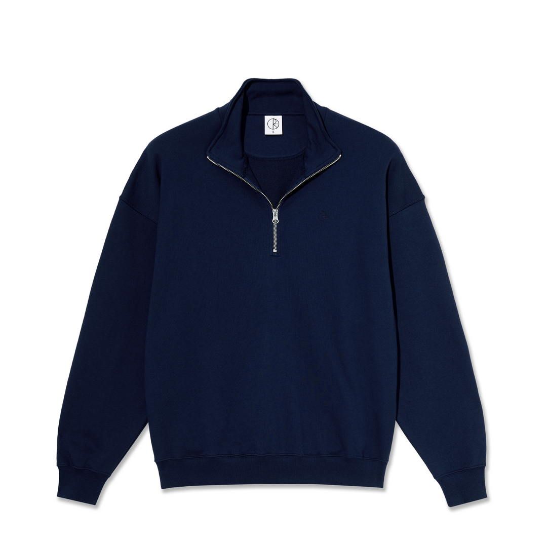 Blue half zip sweatshirt hotsell