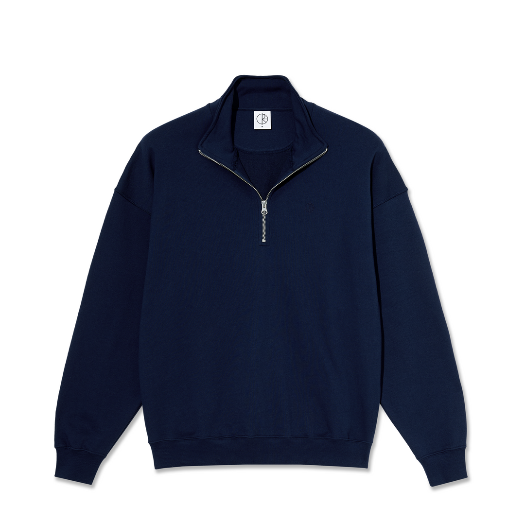 Frank Half Zip Sweatshirt - Dark Blue