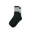 Rib Socks | Fat Stripe - Black