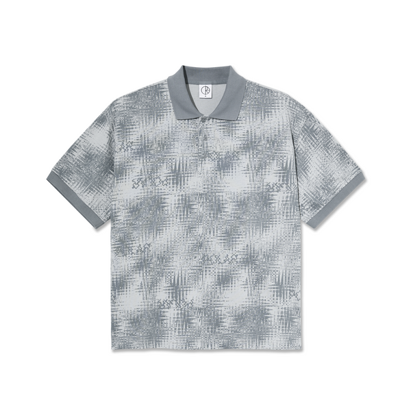 Surf Polo Shirt | Scribble - Silver