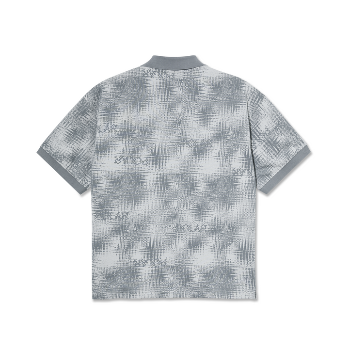 Surf Polo Shirt | Scribble - Silver