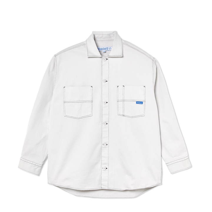 Big Boy Overshirt - Washed White