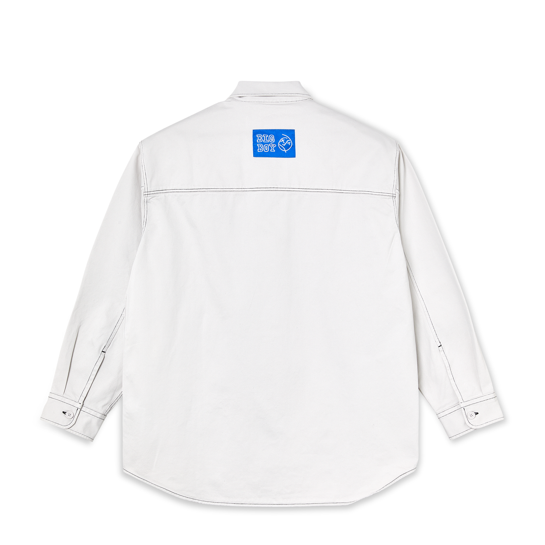 Big Boy Overshirt - Washed White