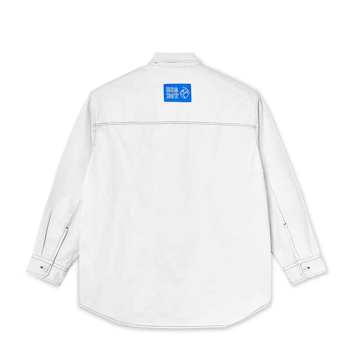 Big Boy Overshirt - Washed White