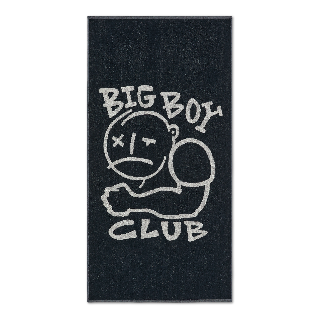 Big Boy Club Beach Towel - Black
