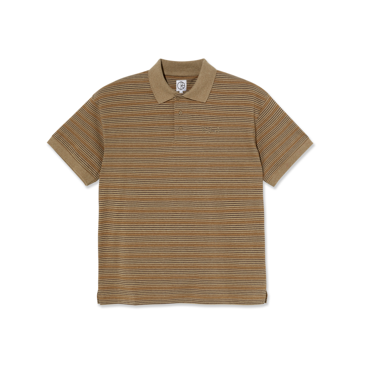 Stripe Polo Shirt - Camel