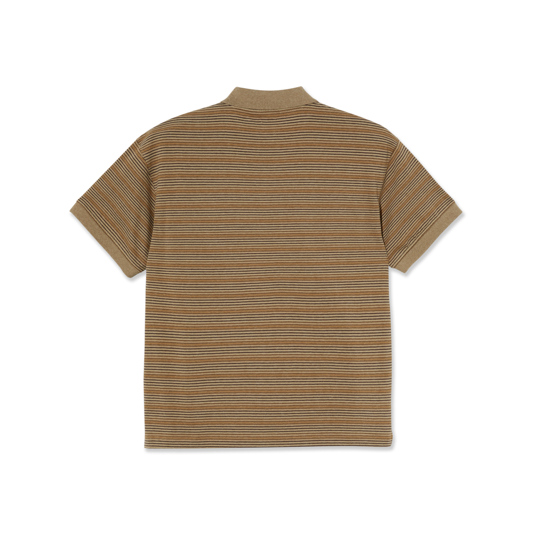 Stripe Polo Shirt - Camel