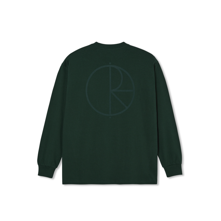 Jr. LS Tee| Stroke Logo - Dark Green