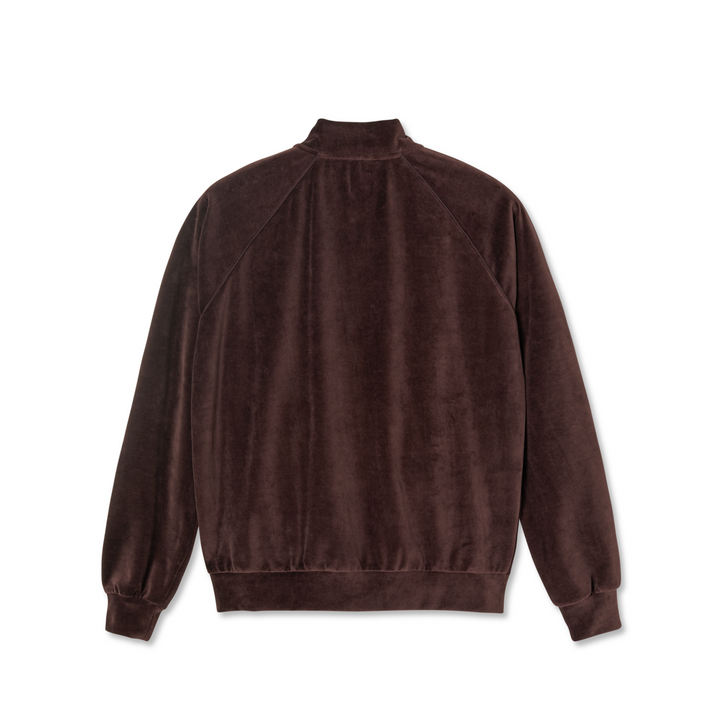 Velour Track Jacket - Bordeaux