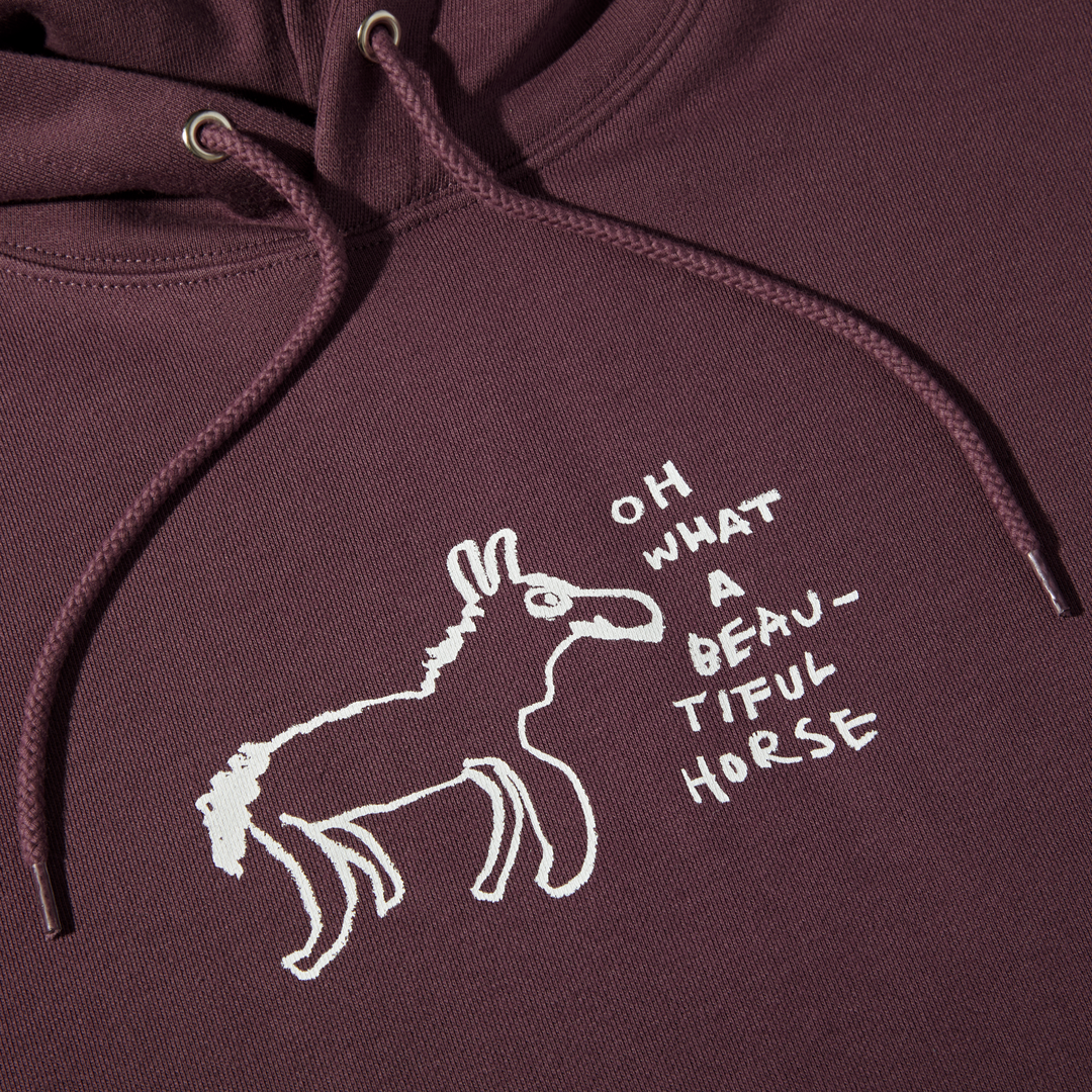 Dave Hoodie | Beautiful Horses - Plum