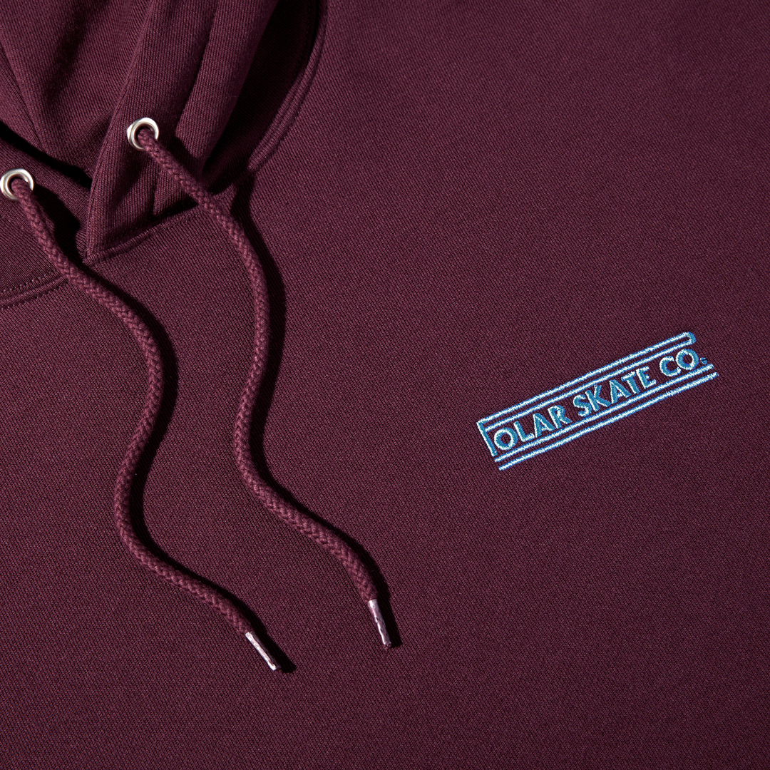 Dave Hoodie | Stretch Logo - Dark Wine