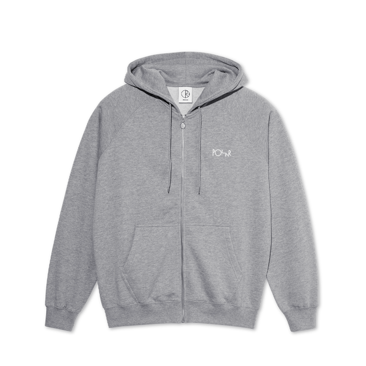 Default Zip Hoodie - Heather Grey