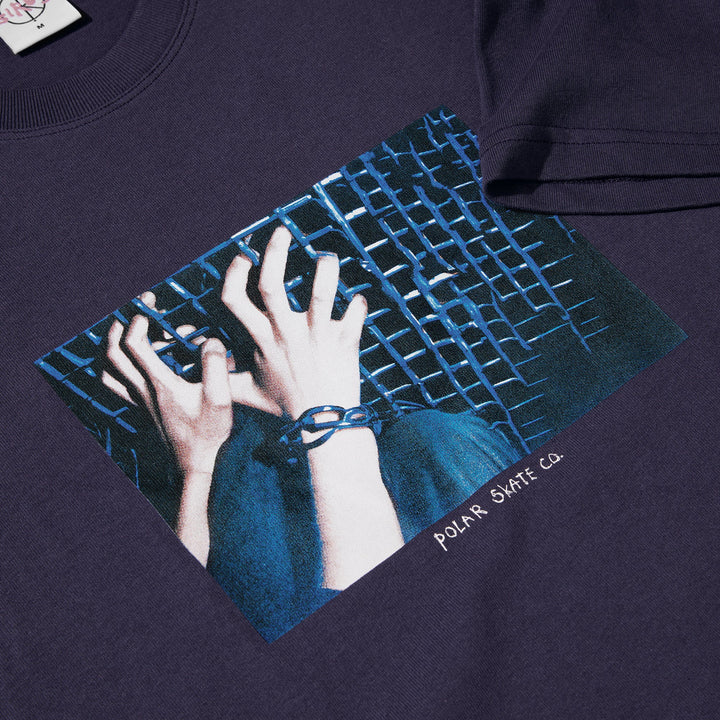 Tee | Caged Hands - Dark Violet