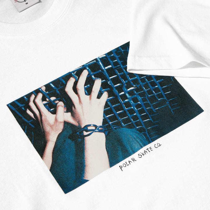 Tee | Caged Hands - White